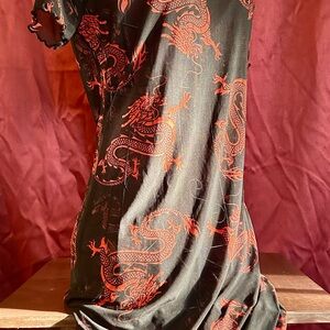 Mesh mini dress with scalloped seams